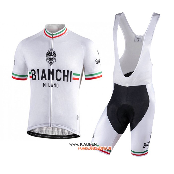 Bianchi Kurzarmtrikot 2021 und Kurze Tragerhose Grun